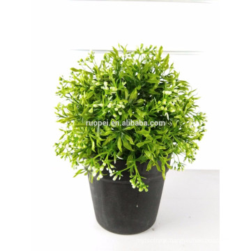 Eco- friendly simulation artificial grass ball bonsai decor